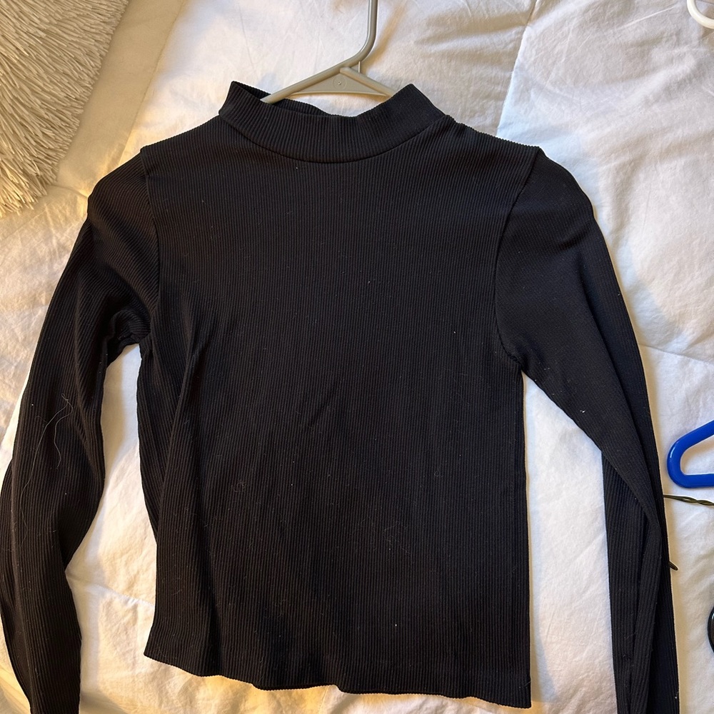 one step up black turtleneck